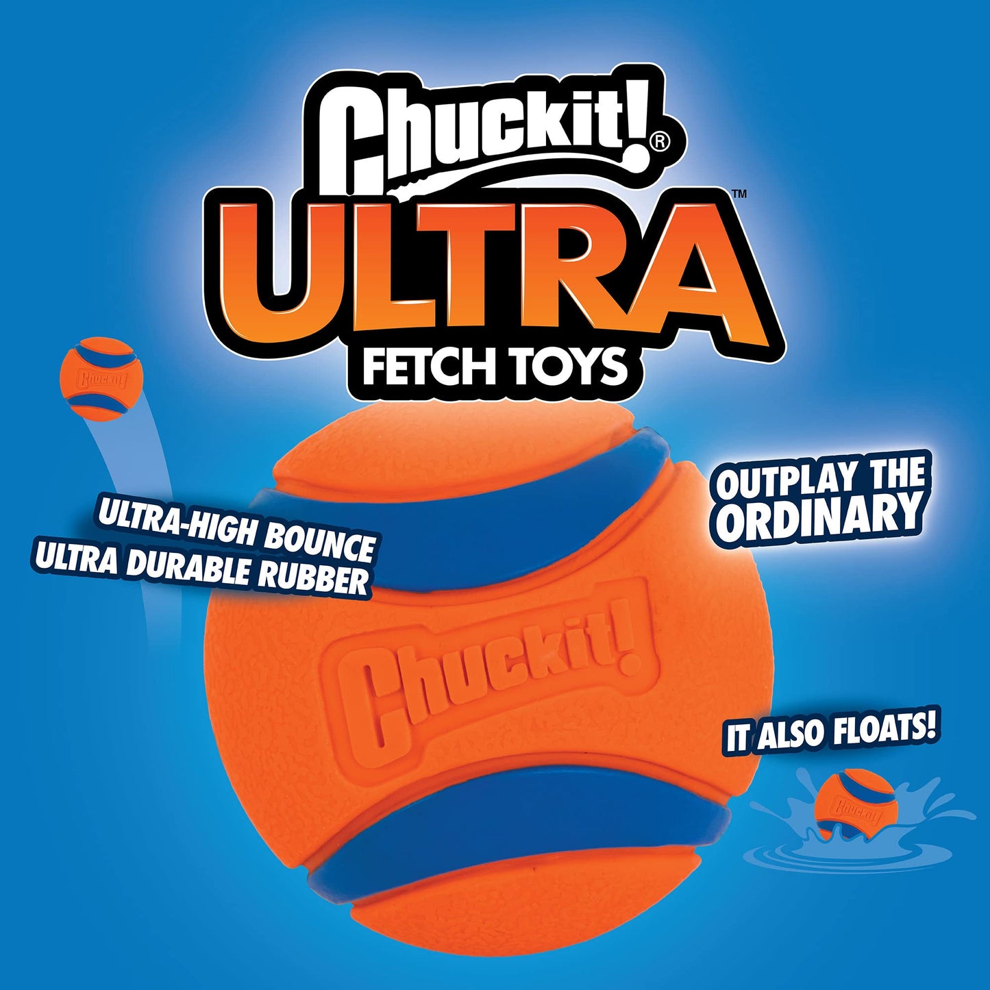 ChuckIt! Medium Ultra Ball, 8 Count