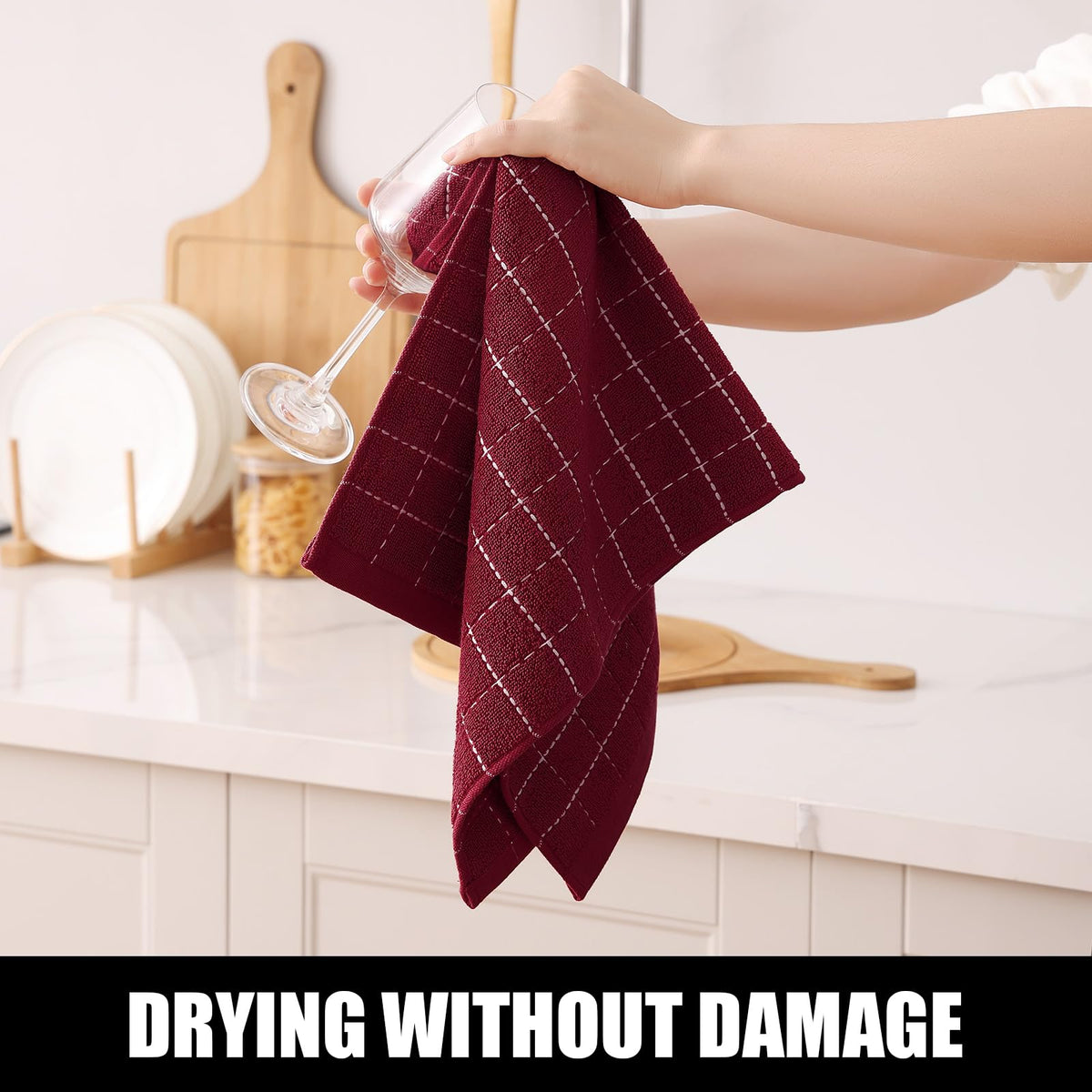 100% Cotton Terry Kitchen Towels (4 Count)