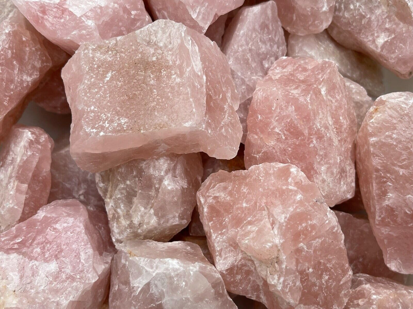GAF TREASURES XL Raw Rose Quartz, 3-4" Natural Rose Quartz Stone, Rough Rose Quartz, Healing Rough Crystal (Rose Quartz, 0.5-1 lb)