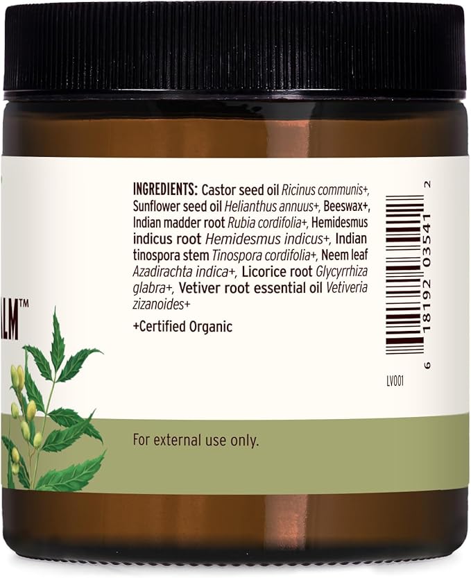 Banyan Botanicals Soothing Skin Balm – Organic Herbal Skin Care Salve with Neem Leaf and Vetiver – Cooling and Soothing Balm For Natural Skin Health – 4 oz – Non GMO Sustainably Sourced Petroleum Free