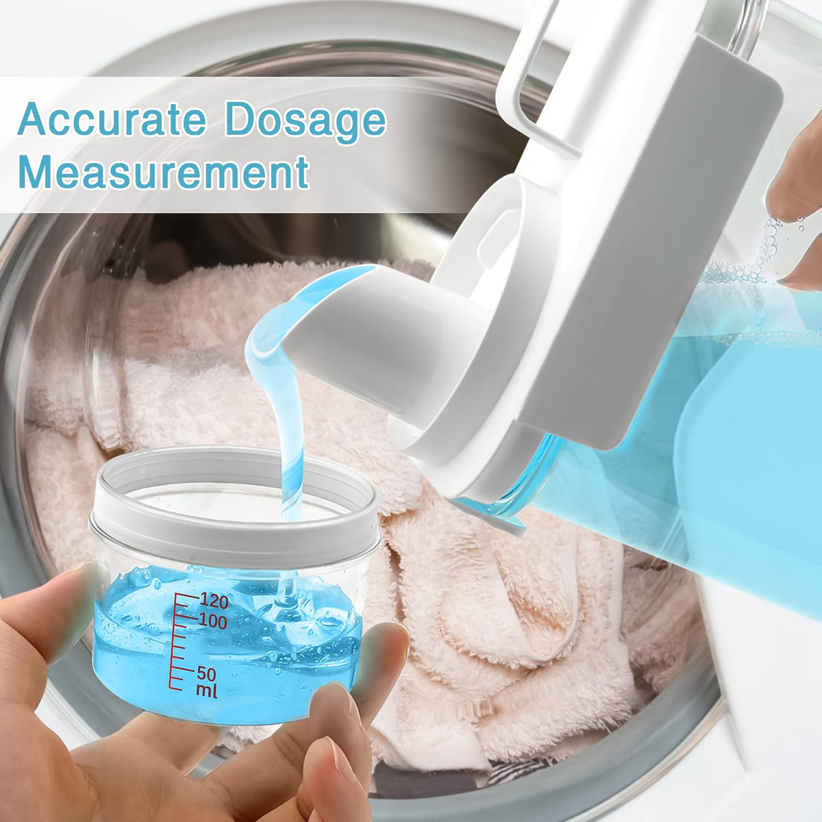 3 Pack Laundry Detergent Dispenser (183 Fl Oz)