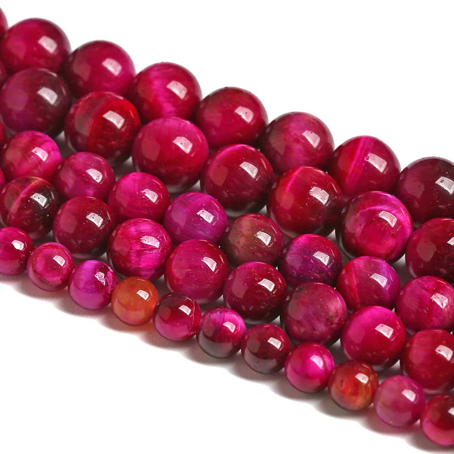 6MM 60PCS Natural Multi Rose Tiger Eye Stone Beads for Jewelry Making DIY Bracelet