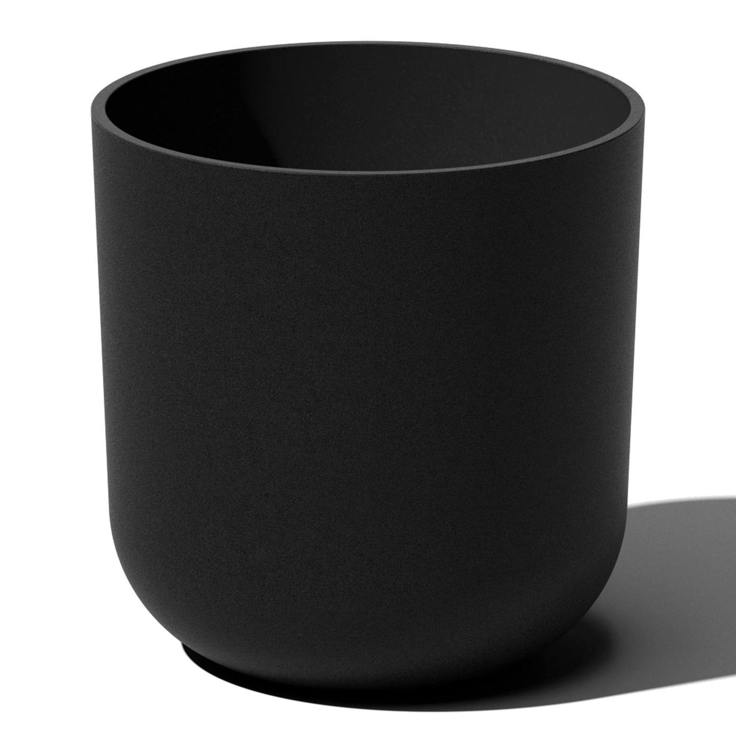 Veradek Round Black Plastic Planter Pots for Indoor/Outdoor Garden Use, with Drainage Holes, Suitable for Small to Large Succulent Plants, Flowers, Modern Interior Plants
