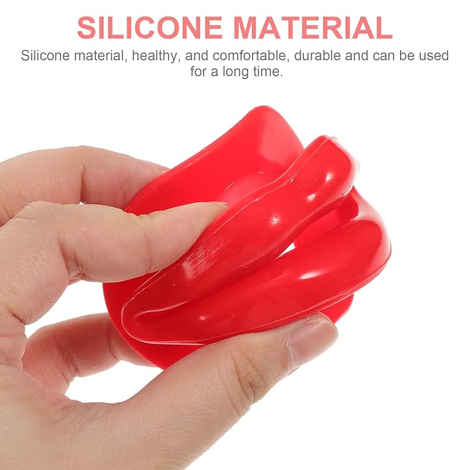 4pcs Silicone Lips Face Slim Exerciser Rubber Muscle Lips Trainer Tightener Tool