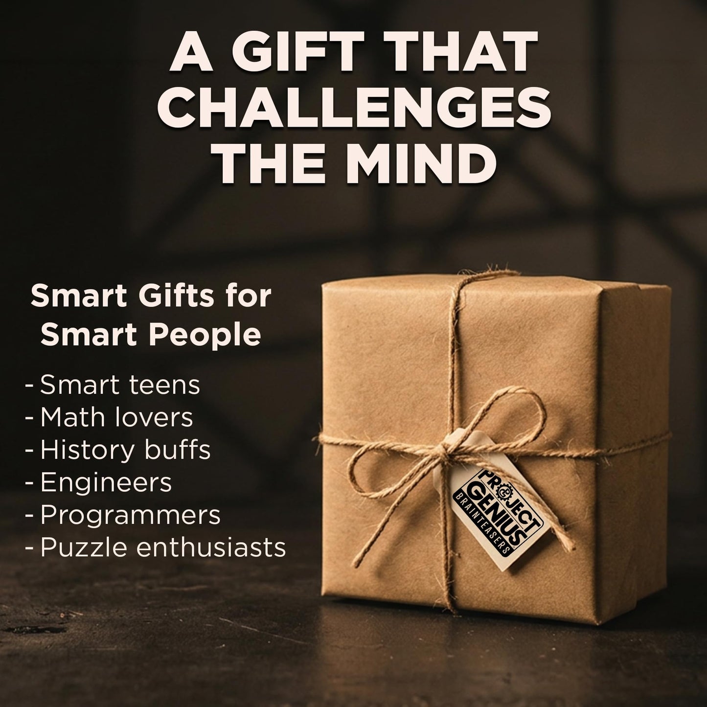 Project Genius Emperor’s Chest Classic Wooden Brainteaser Puzzle Box, Gift for Kids 8+, Teens, and Adults - Hidden Compartment for Gift Cards and Cash