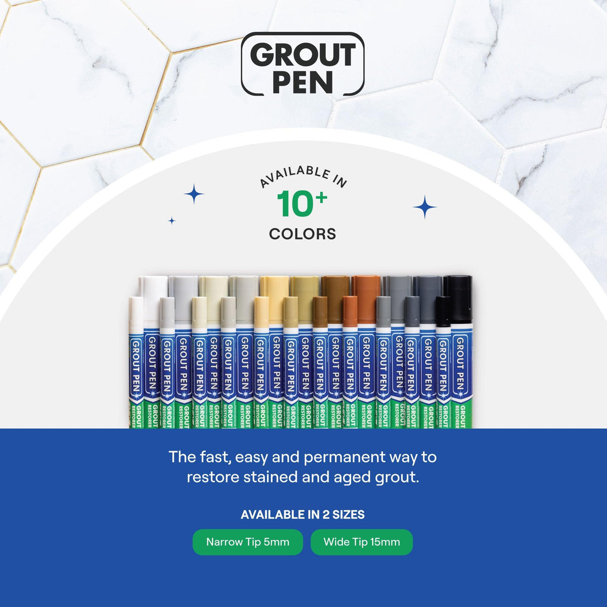 Grout Pen Winter Grey Tile Grout Paint Marker (3 Count)
