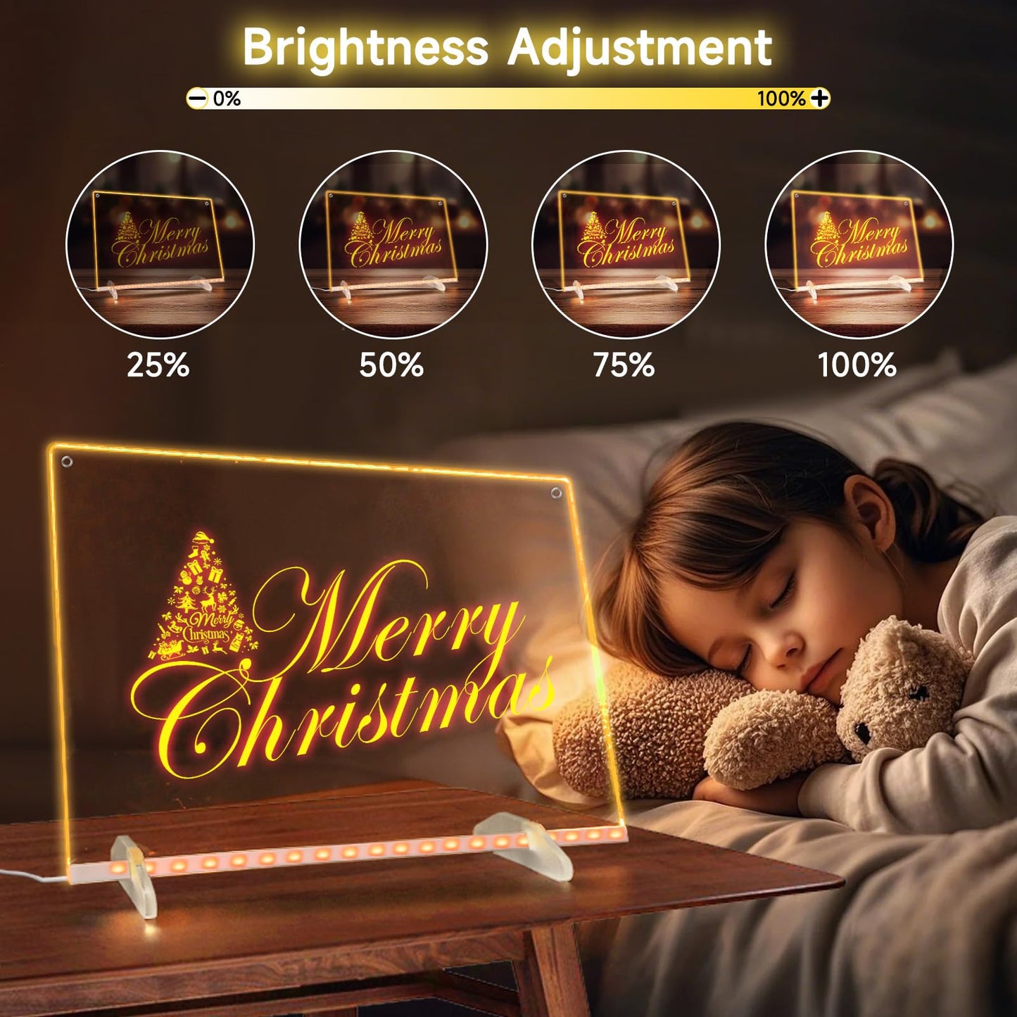 13"x10" Led Drawing Board for Kids, Includes Tracing Book, LED Note Board with 8 Colors, Kids Toy with 13 Light Effects, Light up Drawing Board for Girls & Boys Gifts Age 3+