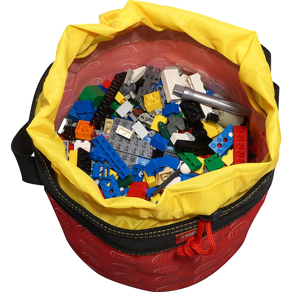 LEGO STORAGE CINCH BUCKET - BLUE