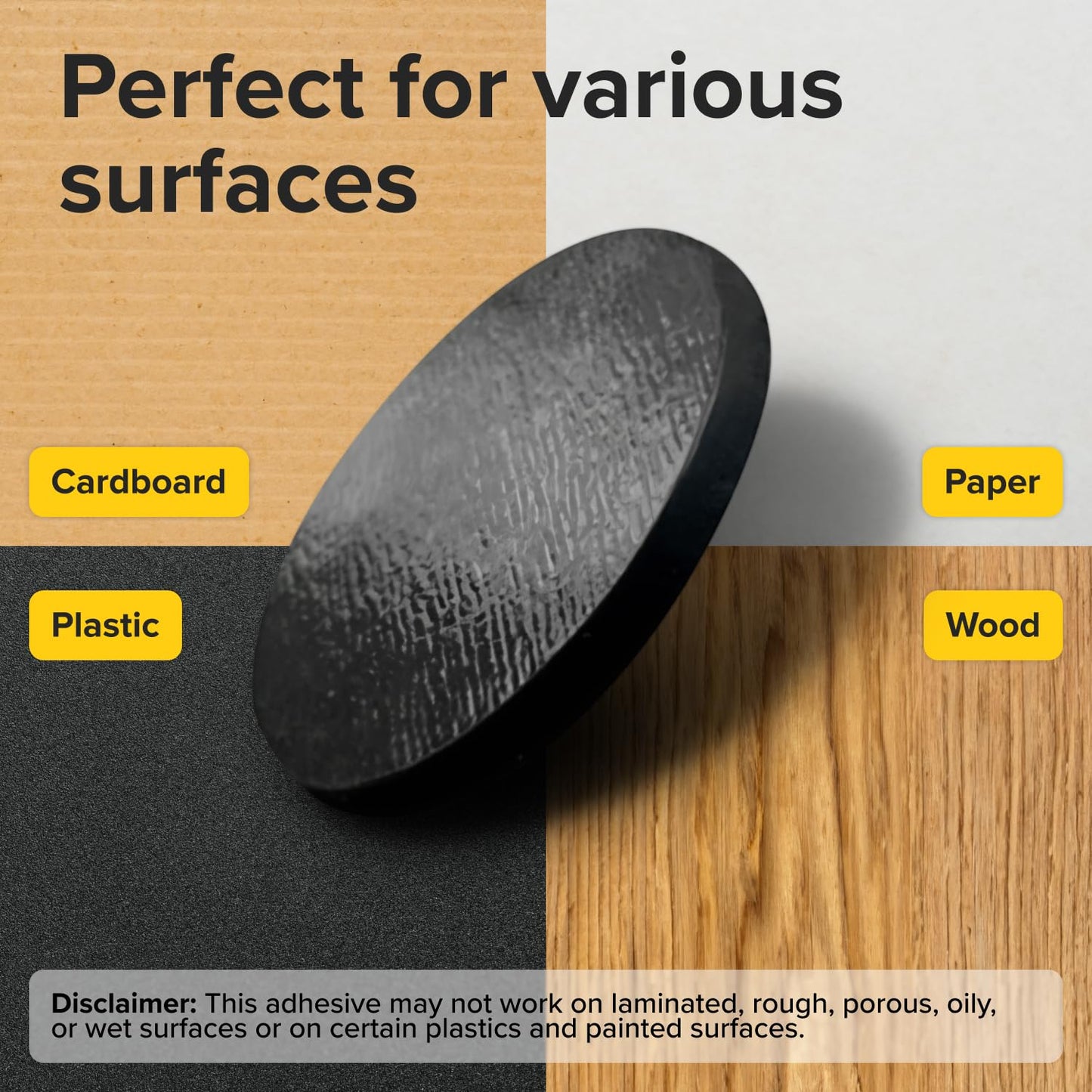 Peel-&-Stick Flexible Adhesive Magnets - 80 Magnetic Dots for Office Supplies, Whiteboard, Crafts, Fridge, & School Projects