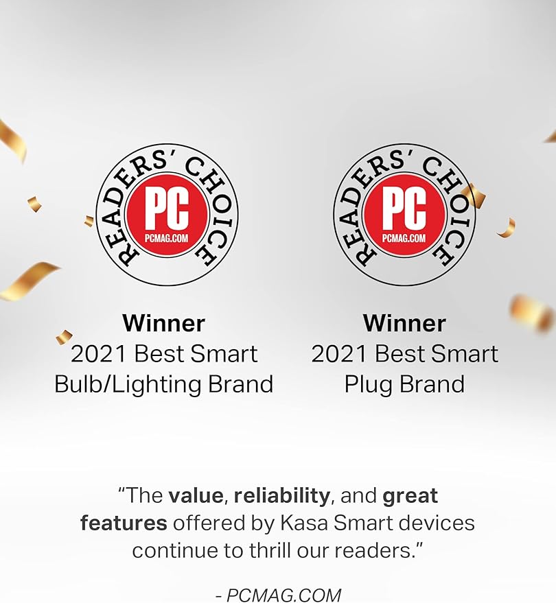 Kasa Smart Light Bulbs, 1000 Lumens High Brightness, 16M Color Changing, Dimmable Smart WiFi Light Bulb, Compatible with Alexa and Google Home, A19, 2.4GHz Wi-Fi only, No Hub Required, KL135