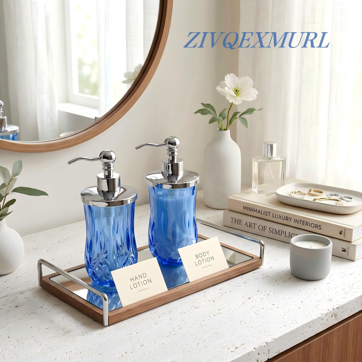 2 Pack 9Oz Blue Soap Dispenser (2 Count)