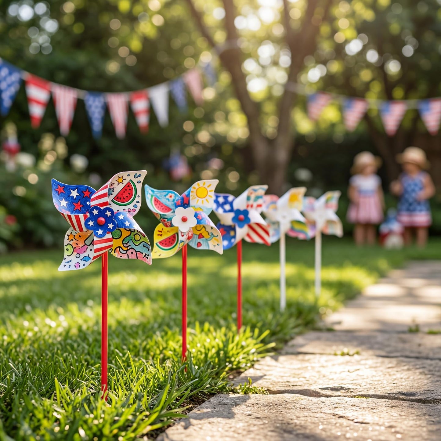 60pcs Summer Activities for Kids – DIY Paper Pinwheels Crafts, Blanks White Windmill Kits Bulk for 4th of July, Classroom Party, Back to School, Easter, Spring Art Projects