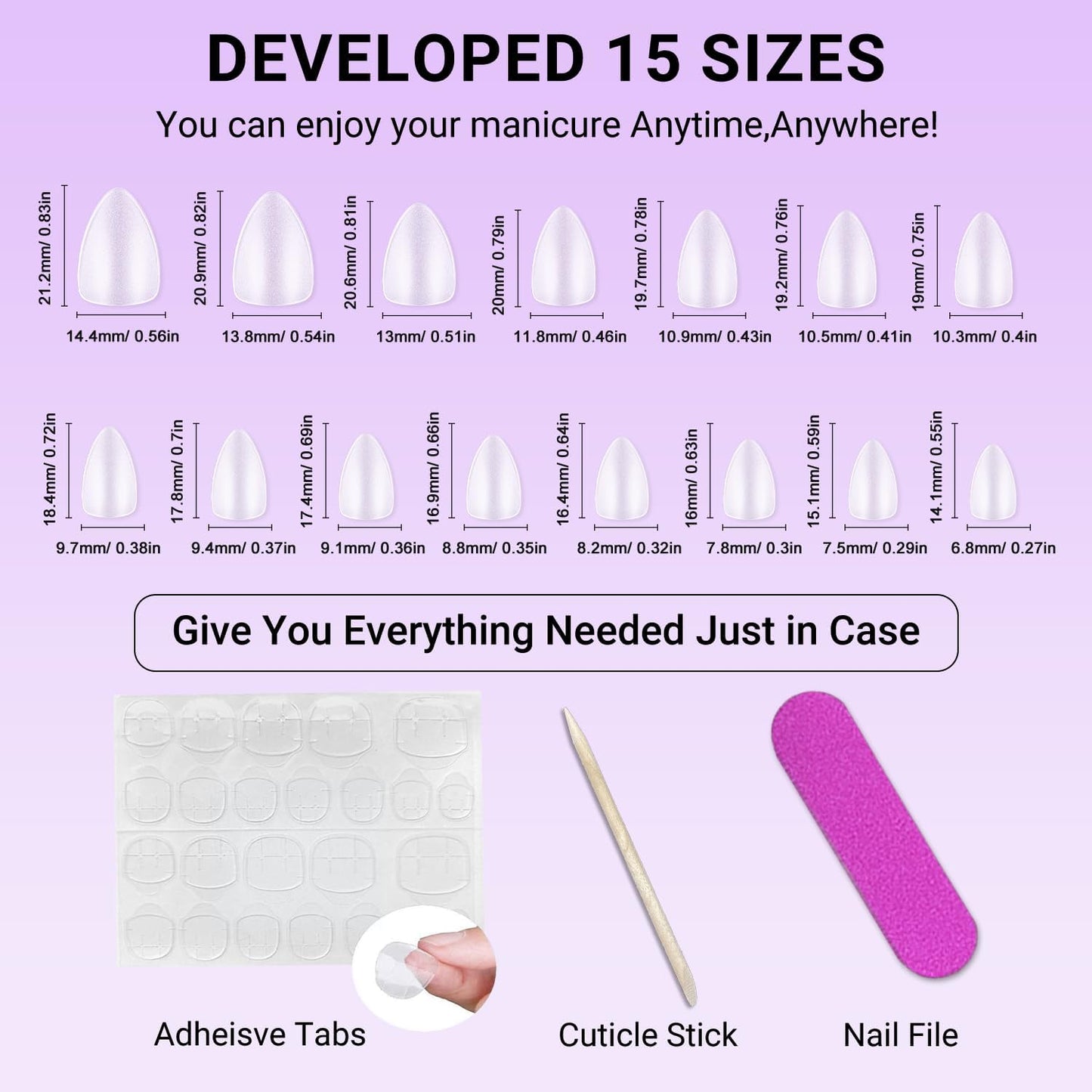 SXVME Cat Eye Light Purple Press On Nails Short Almond Shaped - 30 Pcs Stiletto Short Fake Nails Acrylic Press ons Natural Thick Gel Opaque Glitter Glue on Nails for Women