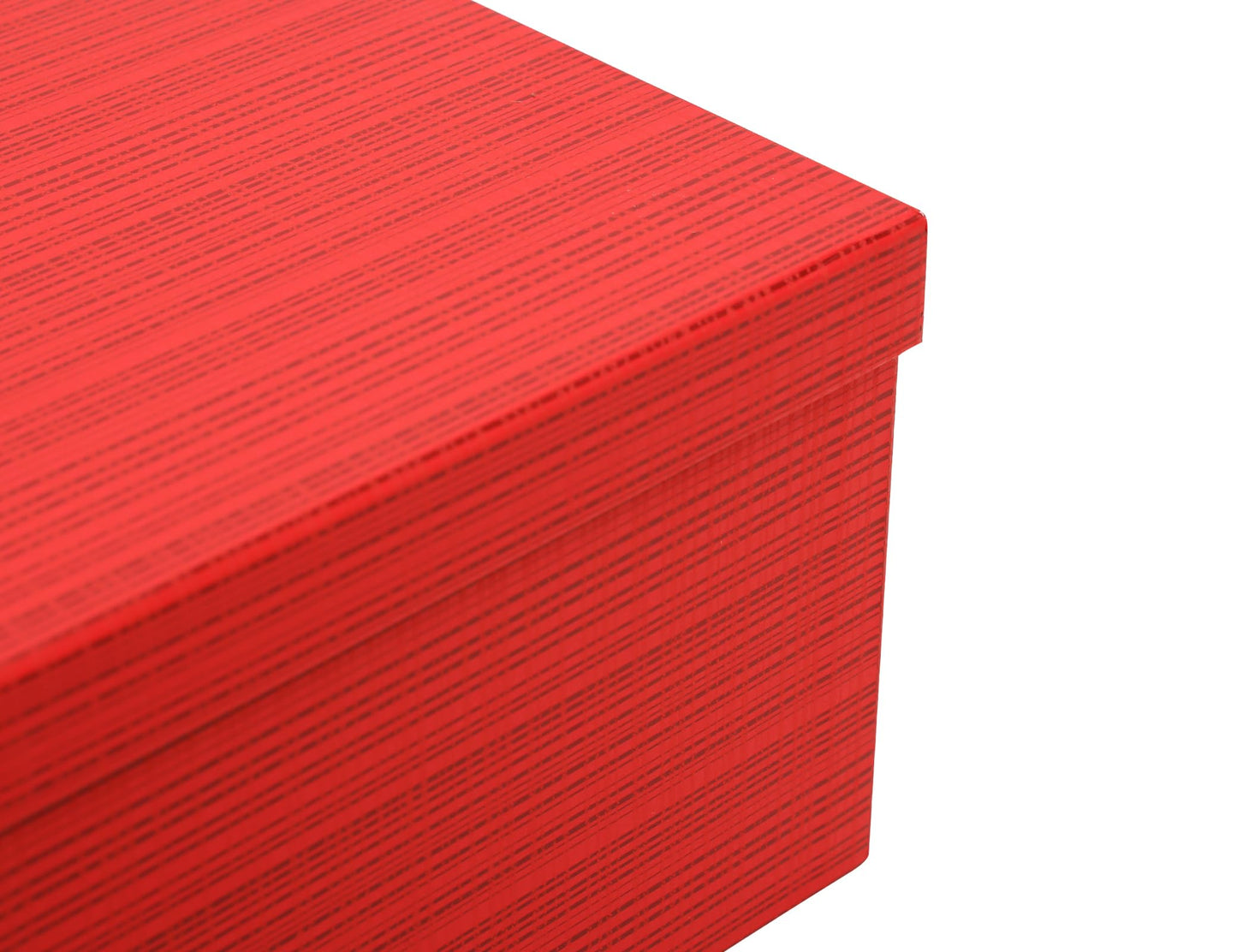 4-Piece Gifts Boxes with Lids for Presents, Red Plaid Textured, Cardboard Gift Boxes, Valentine, Suprise Gift Box, Home Decor, Decorative Storage Boxes, Flower Box, Mother Day Box Wrapping Boxes