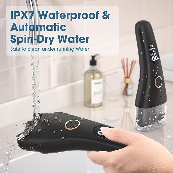 Electric Callus Remover for Feet - Larger Grinding Head&3Speed, Foot Care Pedicure Callus Shaver Foot Scrubber Deadskin Remover, Waterproof Pedicure Tool Foot File for Deadskin Dry Crack Skin Calluses
