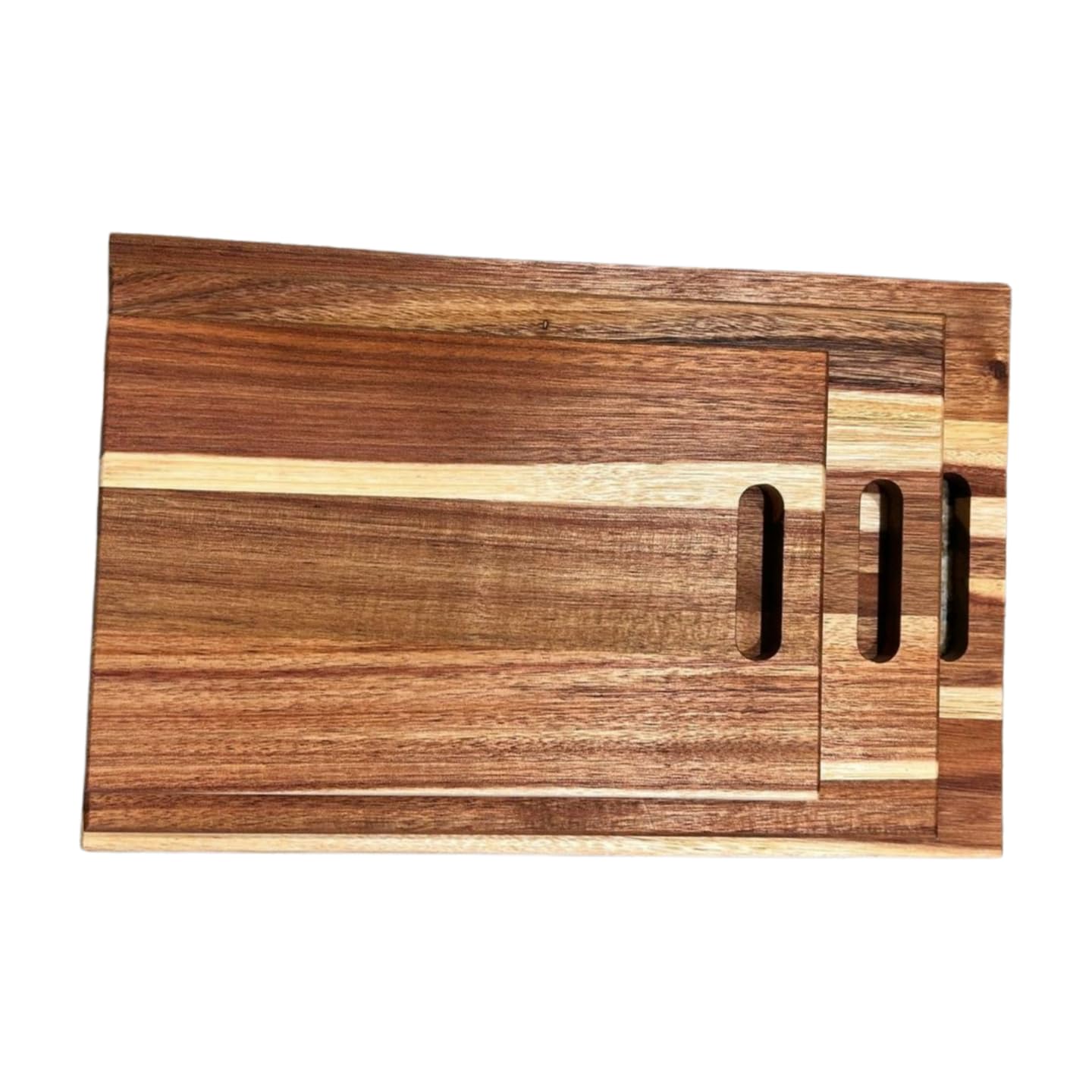 Luxe Essentials by PLH Premium 3-Piece Acacia Wood Cutting Board Set – Durable, Knife-Friendly, and Eco-Friendly Kitchen Essentials