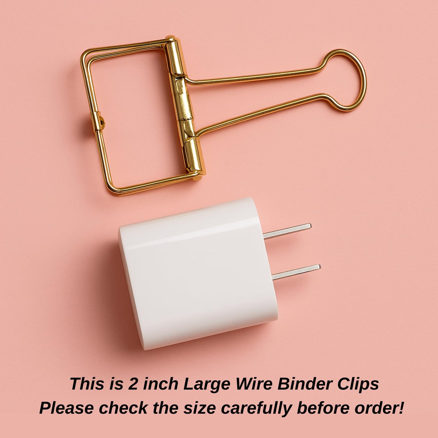 12 Pcs Gold Wire Binder Clips 2 inch Large Hollow Out Long Tail Binder Clips Clamps 51mm for Paperwork, Sewing Crafts, Teacher, Office School Supplies, Food Packages