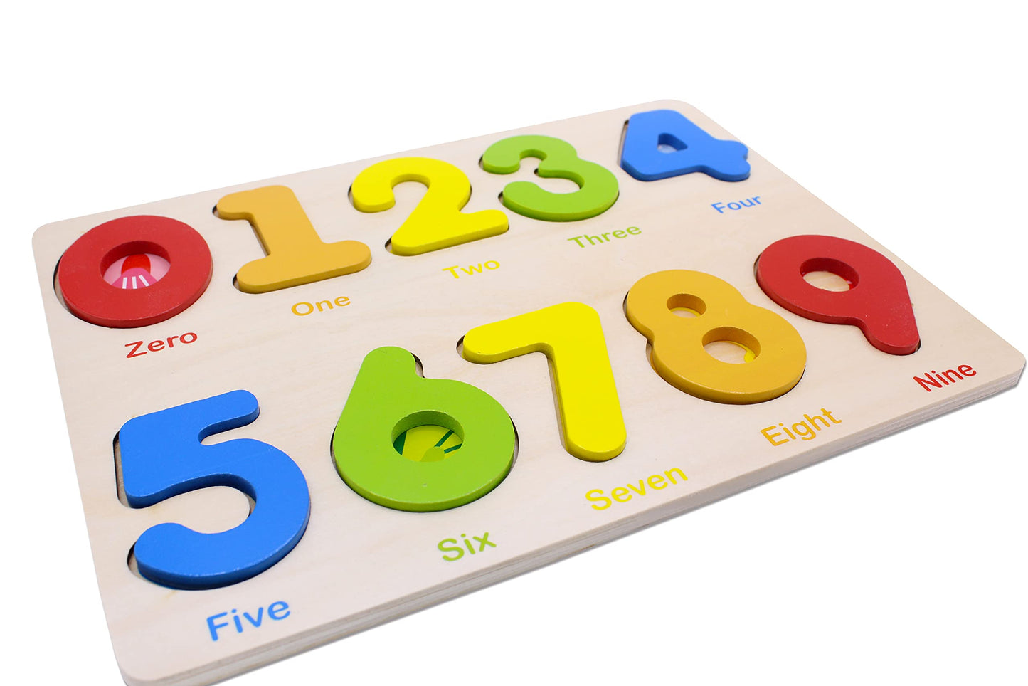 Aile Wooden Preschool Learning Number Puzzles Toys for Kids Age 2-4， Educational Toys.