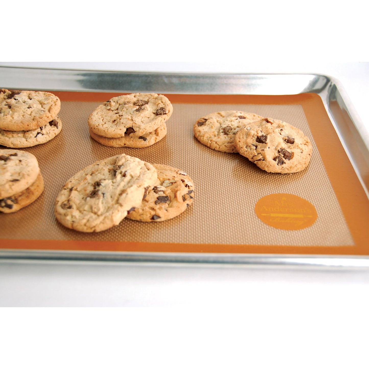 Mrs. Anderson's Baking Non-Stick Silicone Baking Mat - Reusable Oven Liner & Pastry Mat - For Breads, Cookies, Roasting & More - Baker’s Essentials - Heat-Resistant to 480°F - Baking Mat