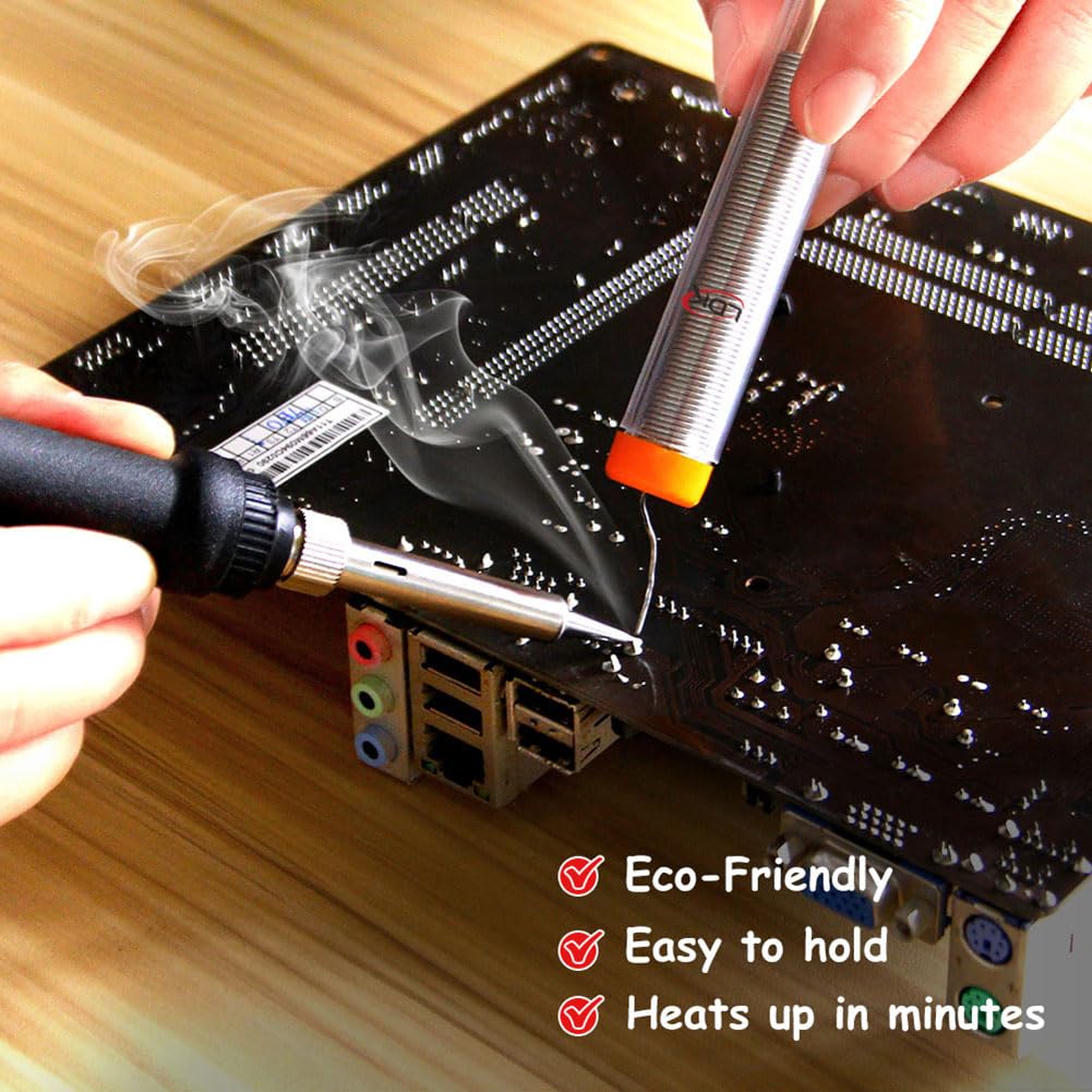 LDK Electric Soldering Iron Kit & Dual Temp Mini Heat Gun Heat Tools for Epoxy Resin, Shrink Wrap, Vinyl Wrapping, Shrink Tubing, Embossing