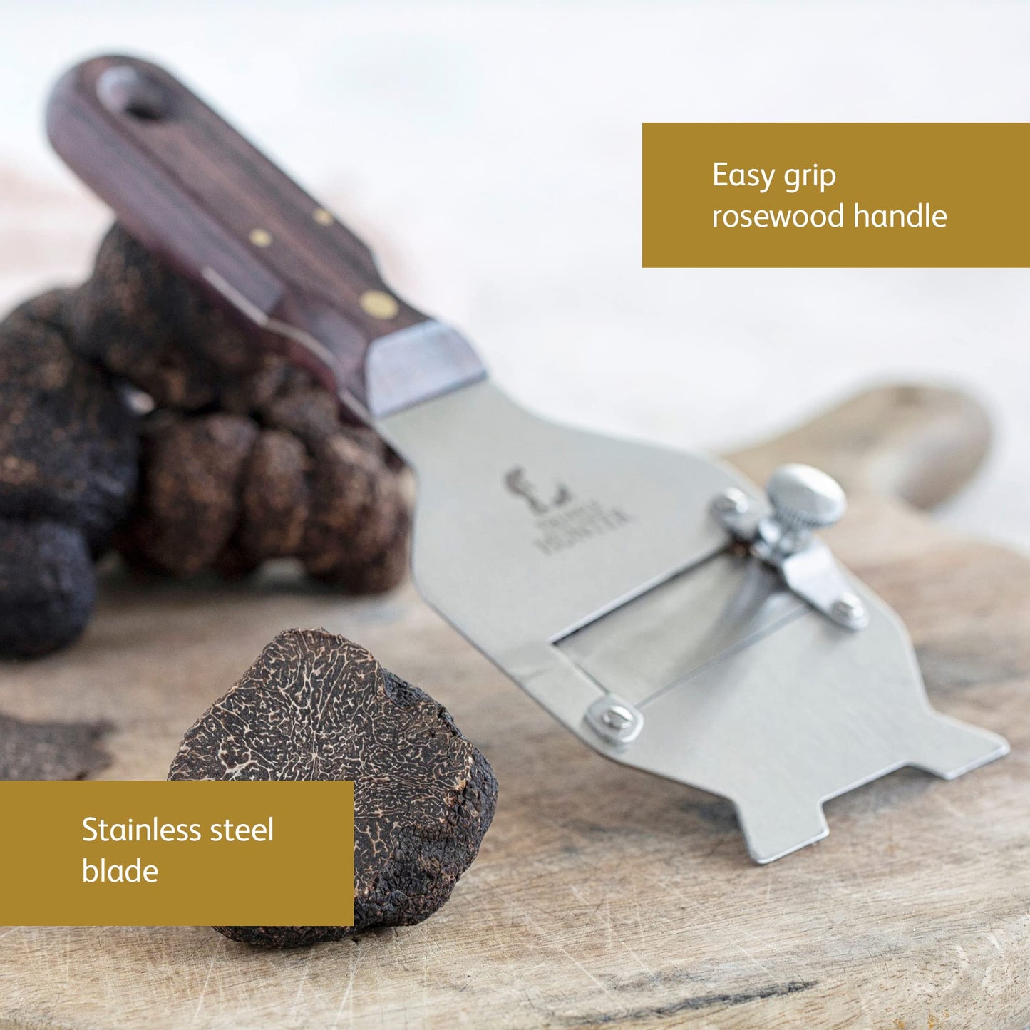TruffleHunter - Professional Truffle Shaver - Stainless Steel Adjustable Mandoline Slicer