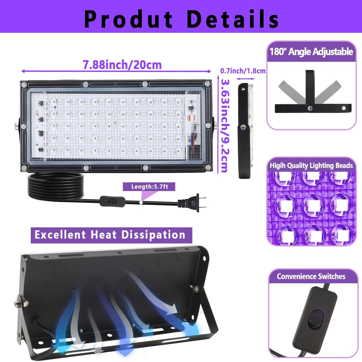 30W LED Exposure Unit for Screen Printing, Dorhui UV Screen Printing Exposure Light and Light Stand for Screen Printing Kit Photo Emulsion Kit