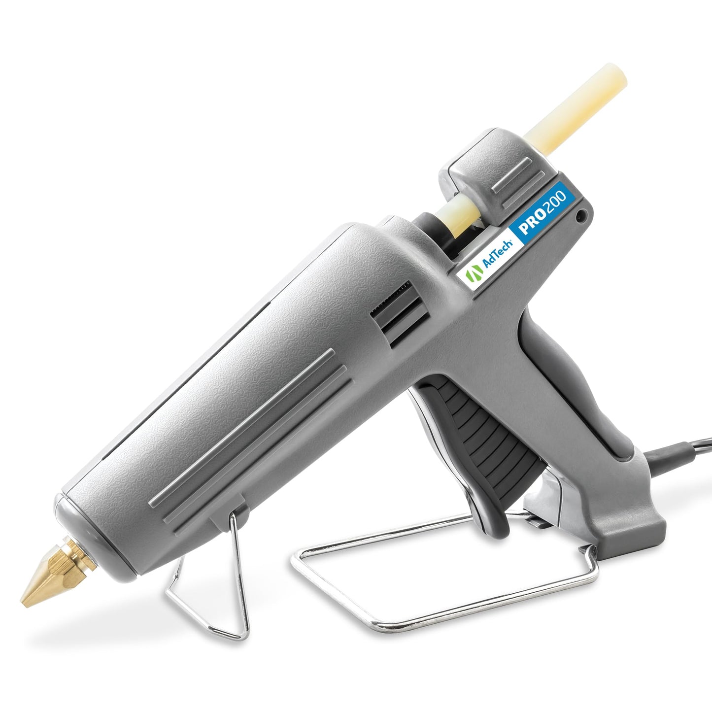 AdTech Industrial Strength Full Size High-Output Hot Melt Glue Gun – Professional Grade Hot Glue Gun for Carpentry, Repairs & Remodeling, Grey, 200 watts - 189
