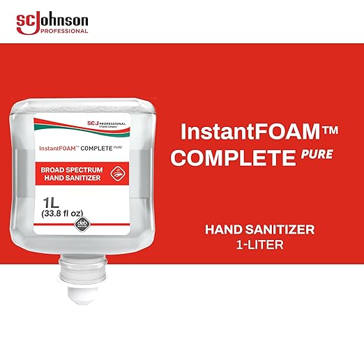 SC Johnson Professional InstantFoam Hand Sanitizer Complete 2-Pack 1L Cartridge Refill Pack