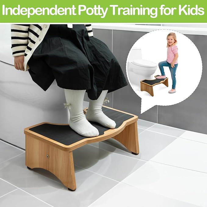 StrongTek Extra Large Toilet Stool, Adults Squatting Poop Stool, Anti-Slip Bathroom Step Stool for Kids and Seniors, Heavy Duty 400 lbs Capacity
