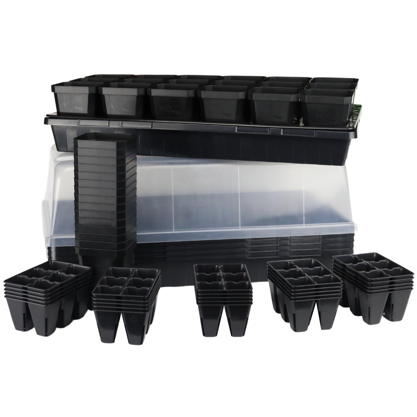 Bootstrap Farmer Ultimate Seed Starter Kit in Black with Humidity Domes for Indoor Seed Starting, Propagating, Germinating
