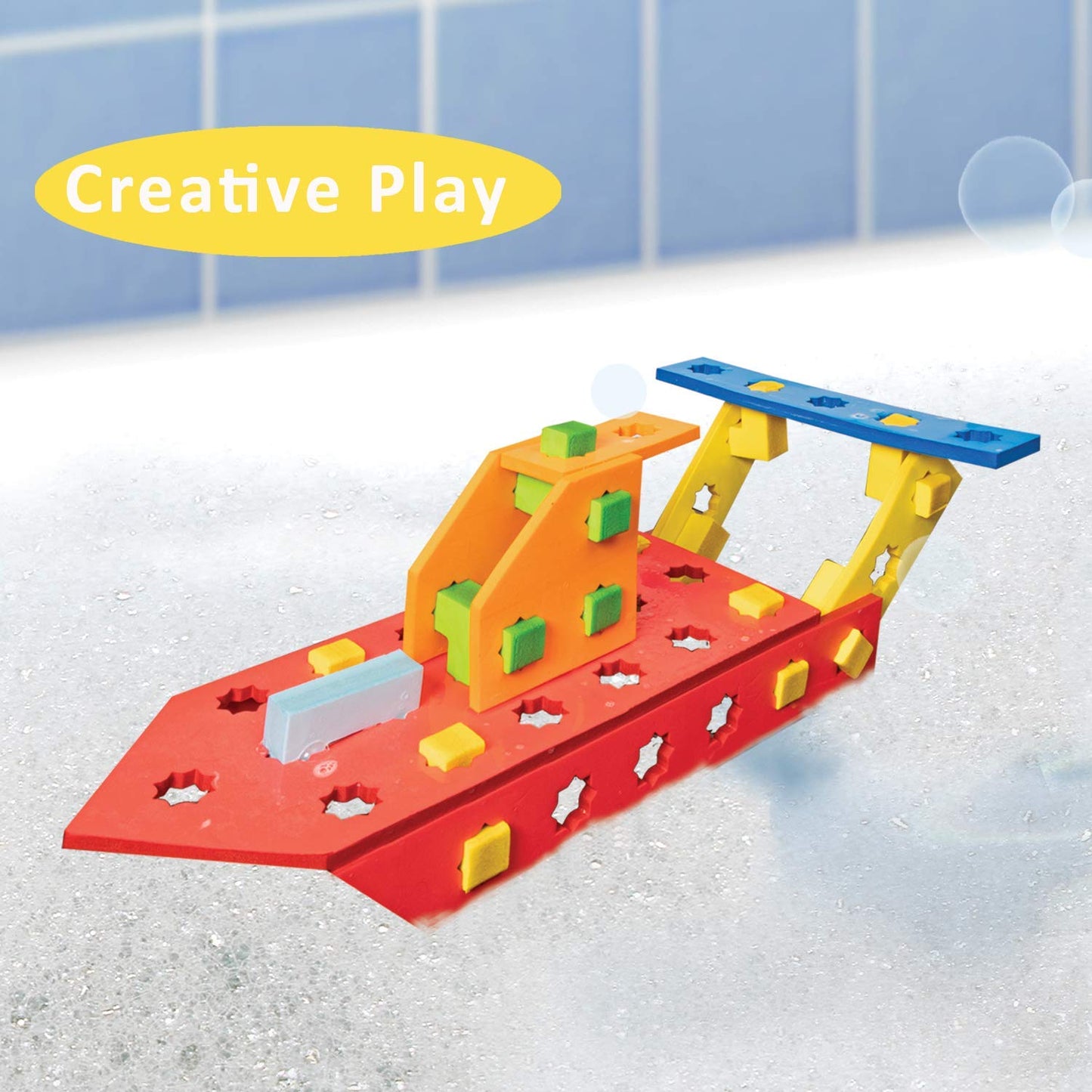BathBlocks STEM Floating Construction Set Bath Construction Toys Bath Building Toys Bath Building Toys Bath Building Sets in Science Museums and Childrens Museums nationwide
