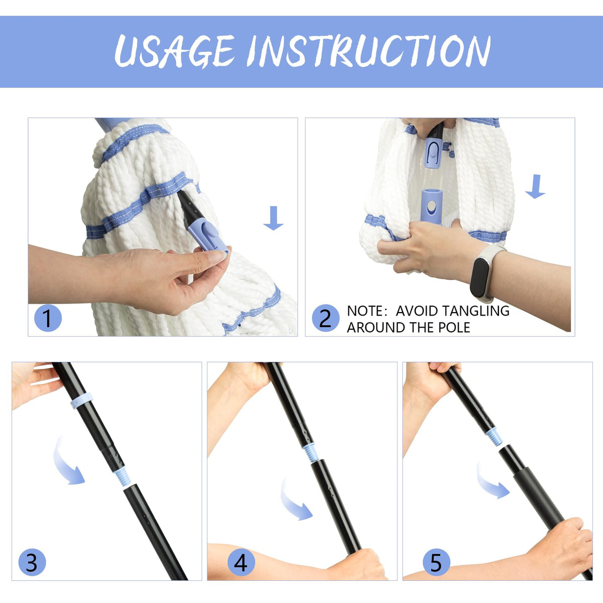 Self Wringing Twist Mop