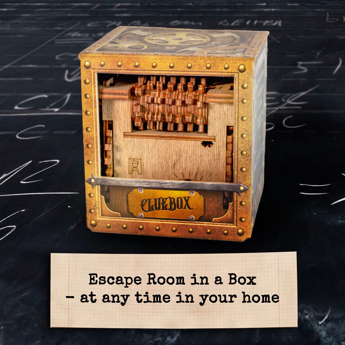 iDventure Cluebox Schroedingers Cat | Escape Room Puzzle Box | Challenging 3D Puzzle | Unique Gift Idea for Men an Women