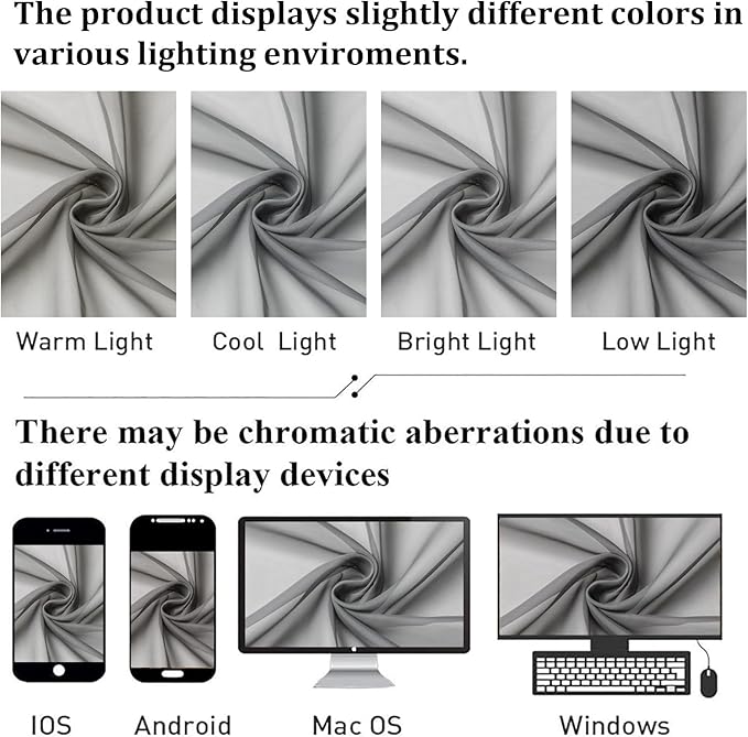 Lecloud Charcoal Grey Sheer Curtains for Living Room 96 Inches Long 2 Pcs, Airy Solid Color Light Filtering Curtains for Bedroom Dining Room, Dual Rod Pocket Drapes, Each Panel 59" W x 96" L