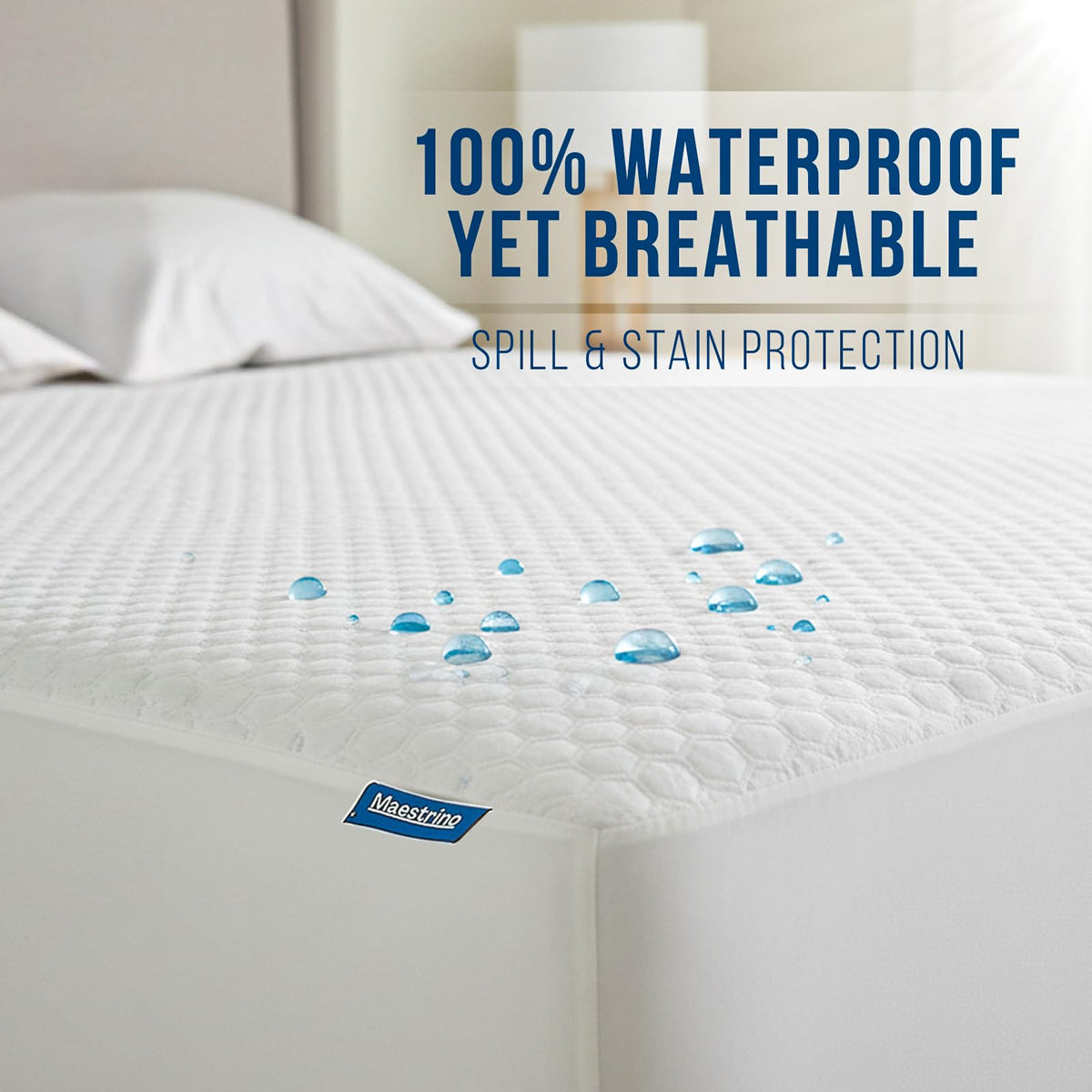 Luxury Twin Size Tencel Waterproof Mattress Protector Deep Pocket