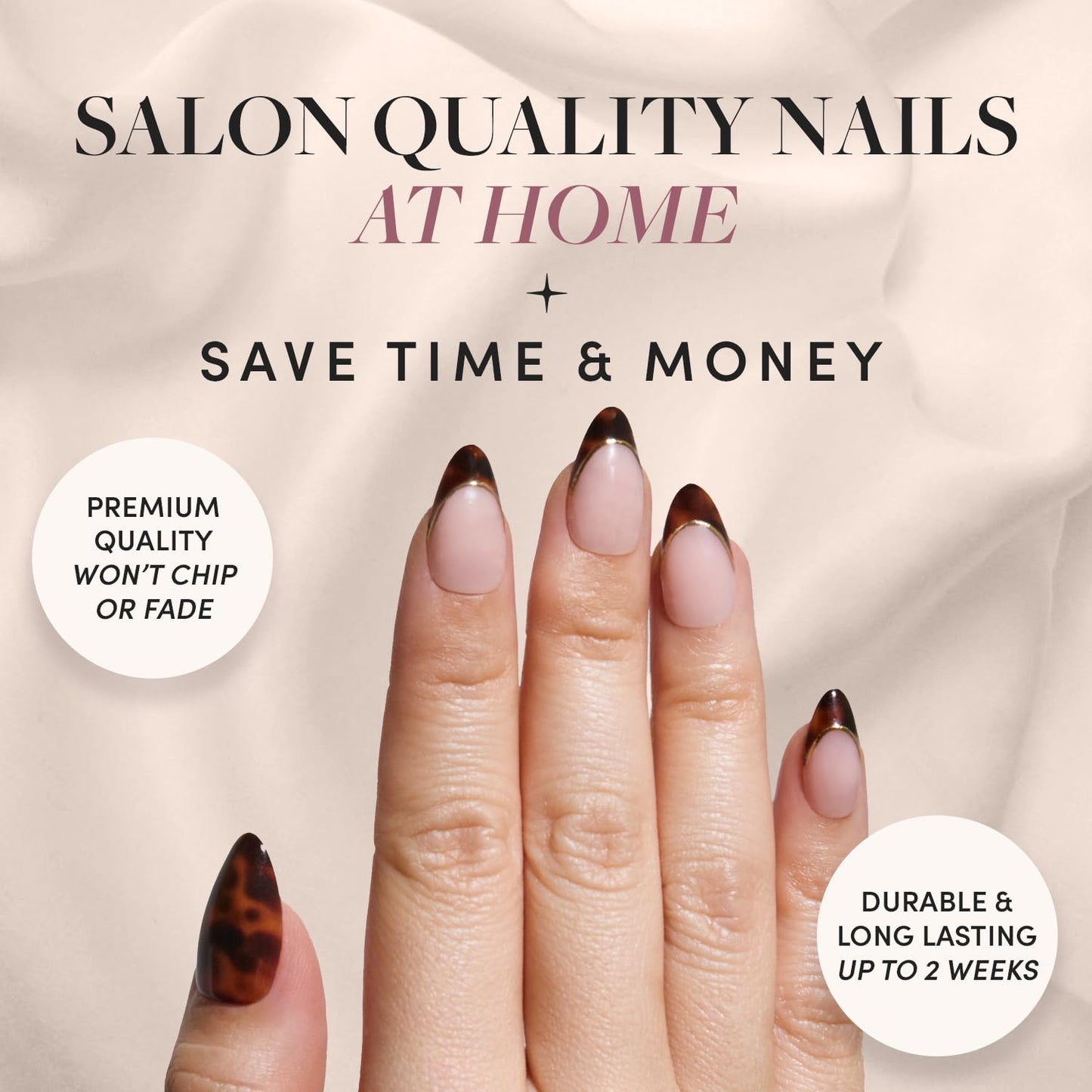 Glamnetic x GLAMZILLA Press-On Nails Bundle - KILLAZILLA, Angel & Berry Fizz | Almond French Tip Fake Nails with Tortoiseshell Print | Opaque White Almond Nails | Short Oval Magenta Nails