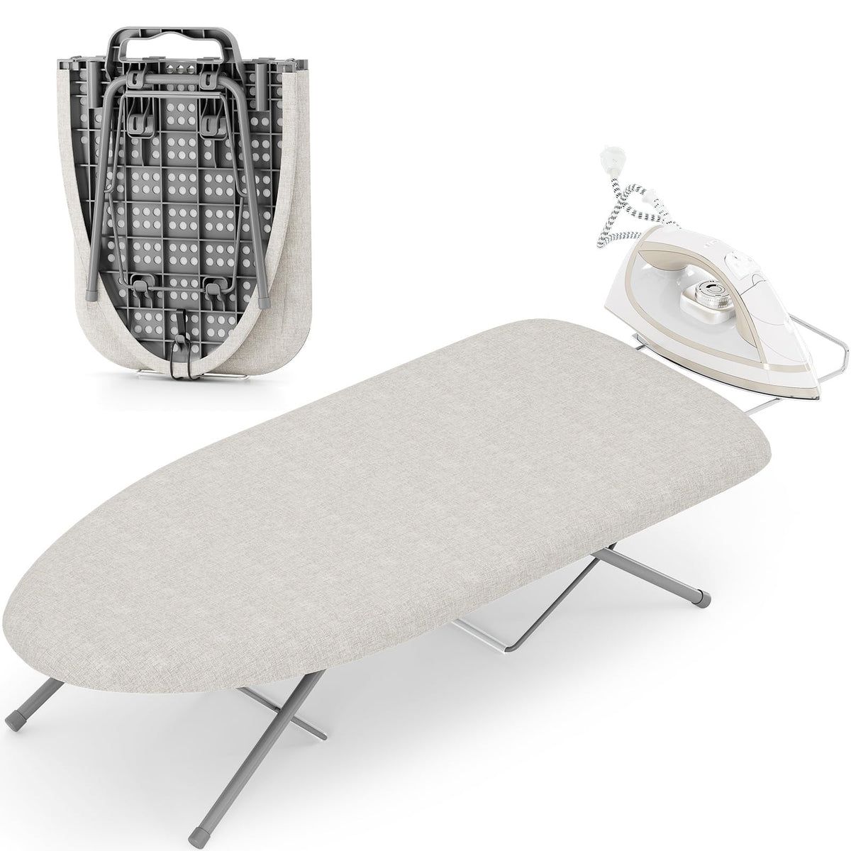 Small Ironing Board with Iron Rest