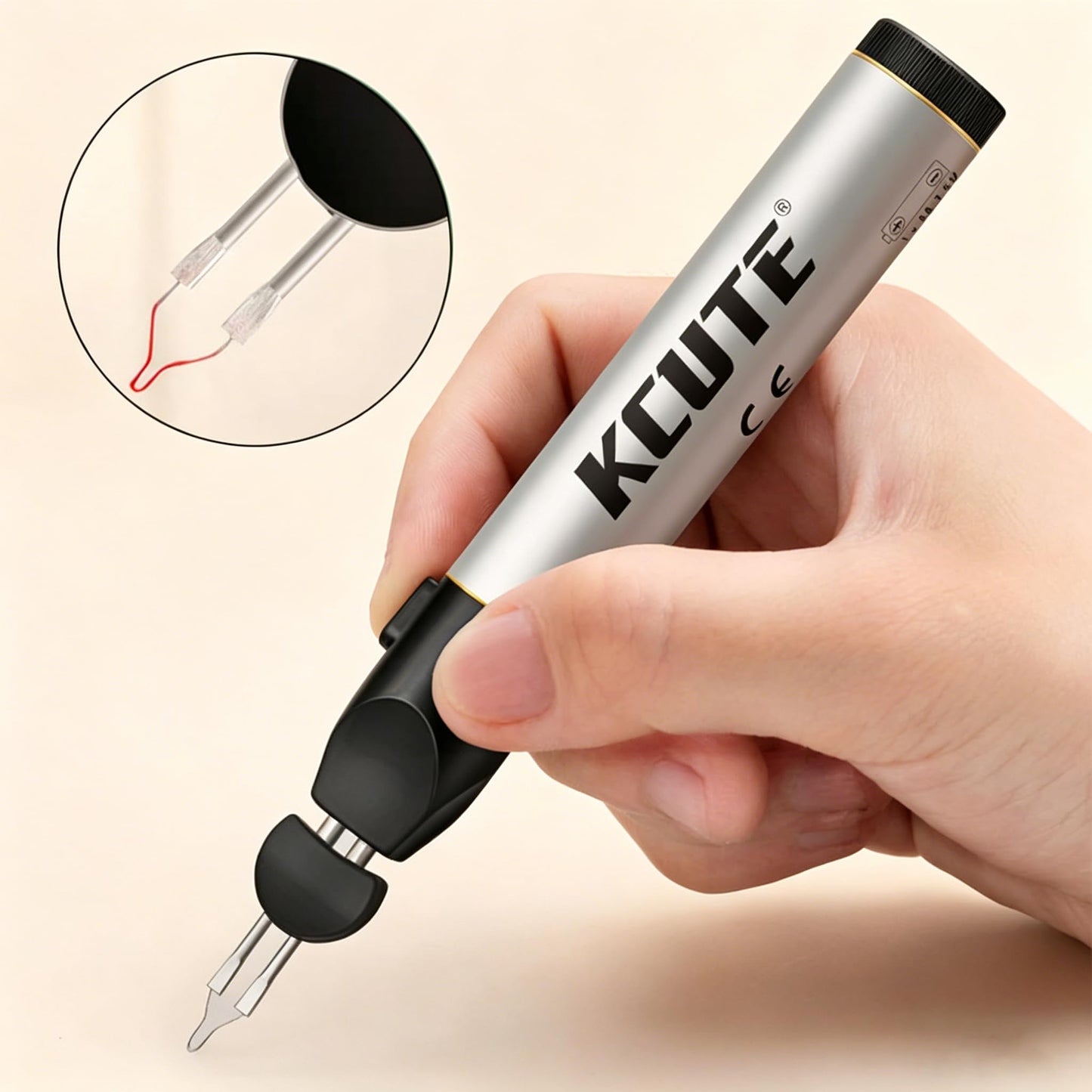 Chispee Thread Burner I with One Touch Thread Burner Zap Tool Finishing Bead Weaving, Fast Melting Wax, Carved Leather, & Melting Stringing Projects