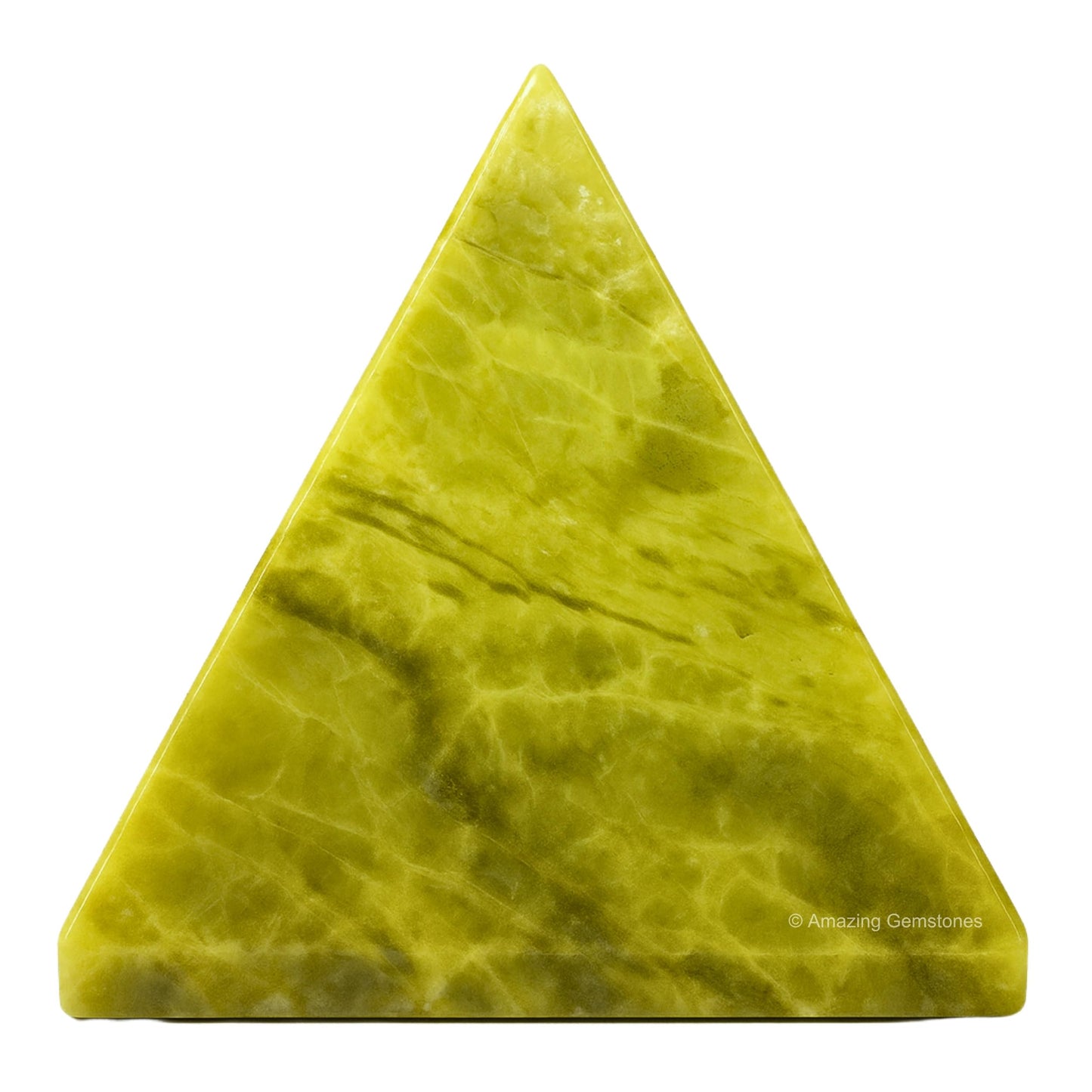 Amazing Gemstone Serpentine Pyramid Crystal Healing Stones - 2" Great Pyramid Figurine of Natural Stone Pyramid for Meditation, Reiki, Chakra Balancing and Crystal Pyramids Grid