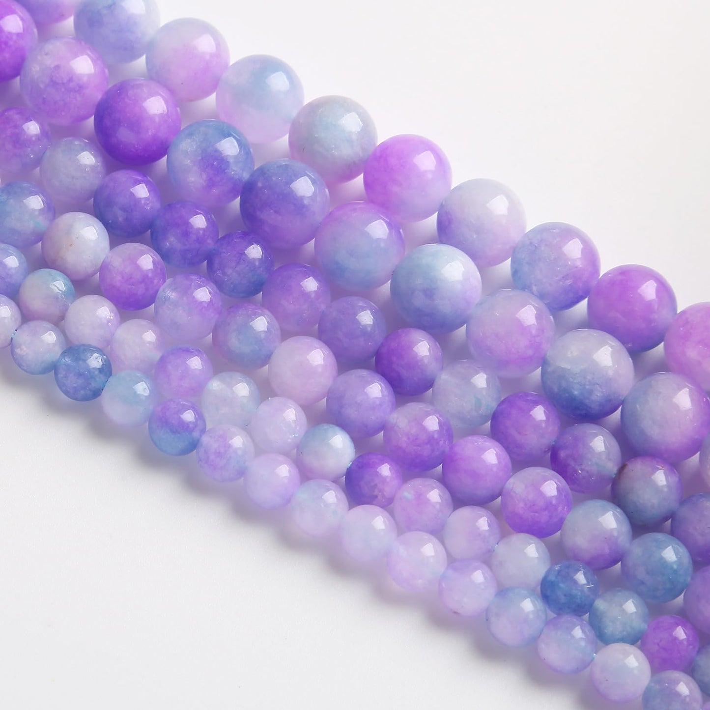 8MM 45PCS Natural Stone Dream Chalcedony Beads for Jewelry Making DIY Bracelet
