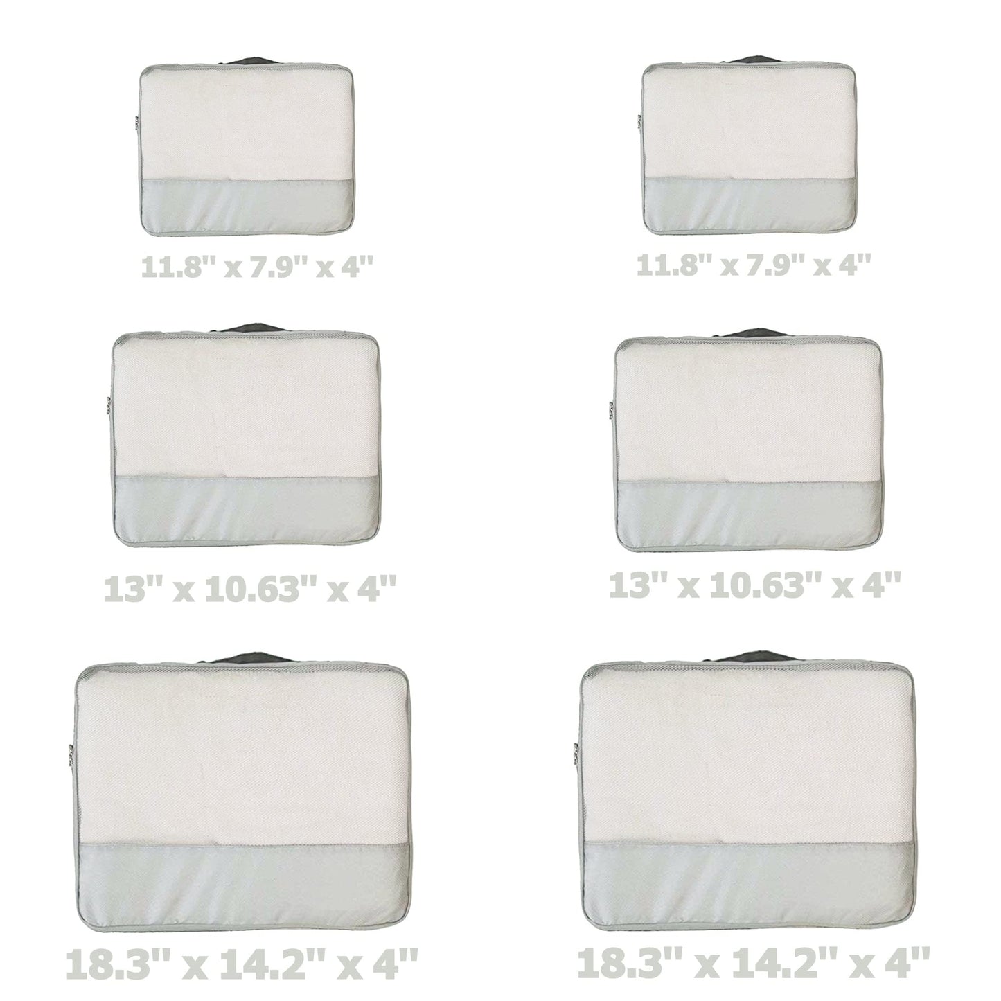 DoubleTrip Packing Cubes for Suitcases Carry on Luggage Organizer 6 Set Travel Accessories Lightweight Storage Bag Space Saver Clothes Pouch Large