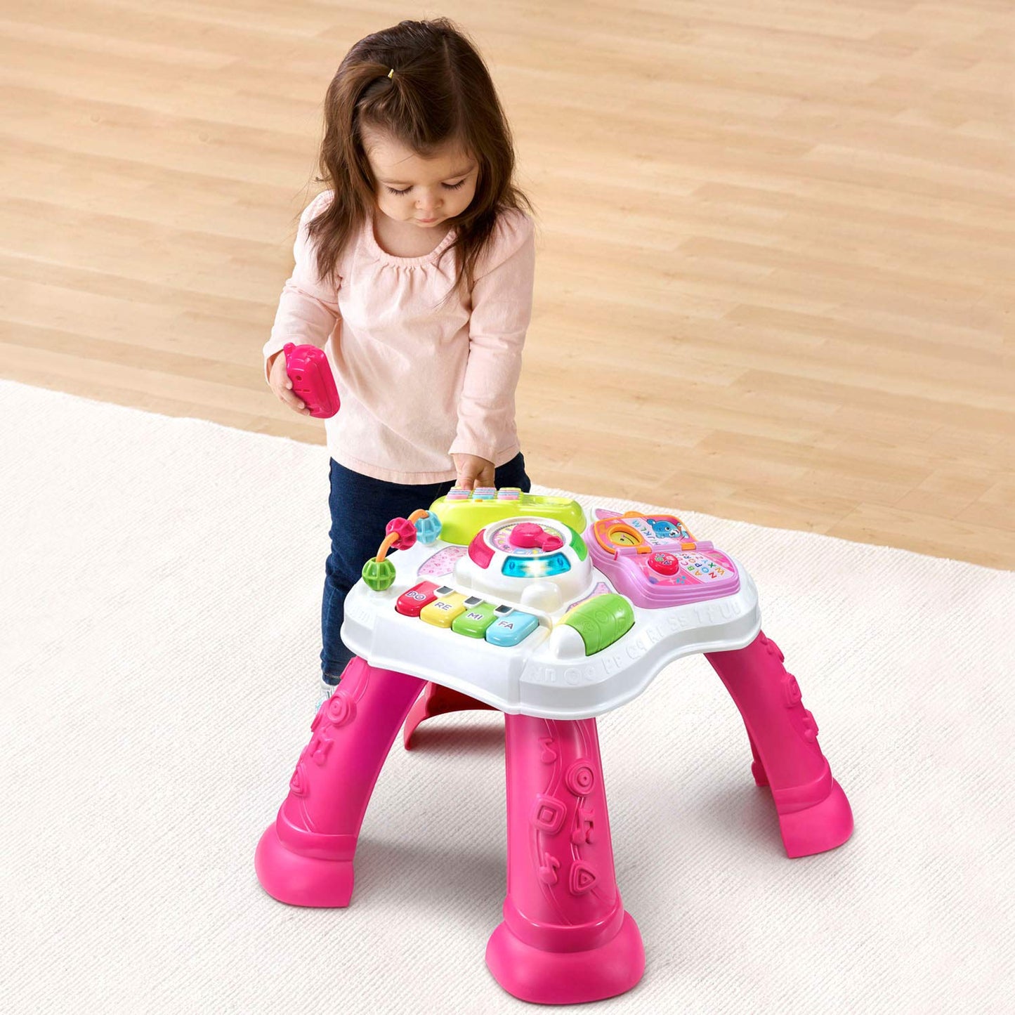 VTech Sit-to-Stand Learn and Discover Table, Pink