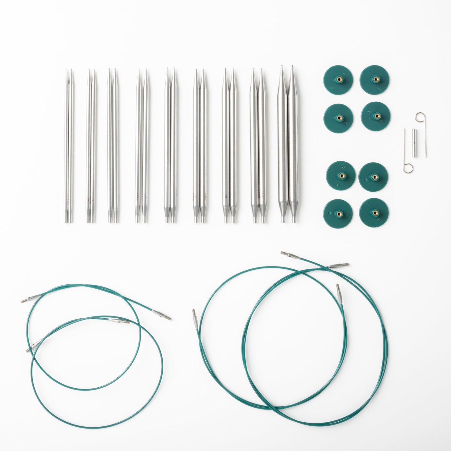 Knit Picks Options Metal Stainless Steel Interchangeable Circular Knitting Needle Set (Reflections Stainless Steel)
