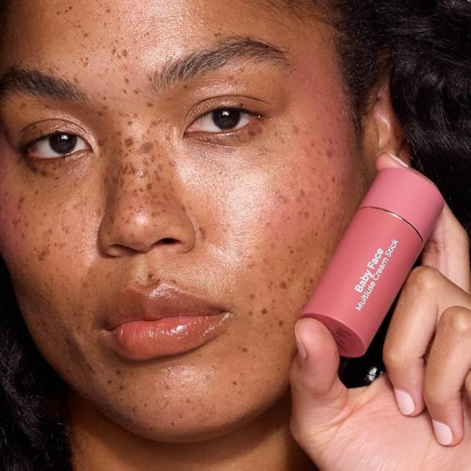 MCoBeauty - Baby Face Multiuse Cream Stick for Lips and Cheeks - Blush Stick in Nude Peach Shade - Contains Moisturising Jojoba Seed Oil, Coconut Oil and More - Charley