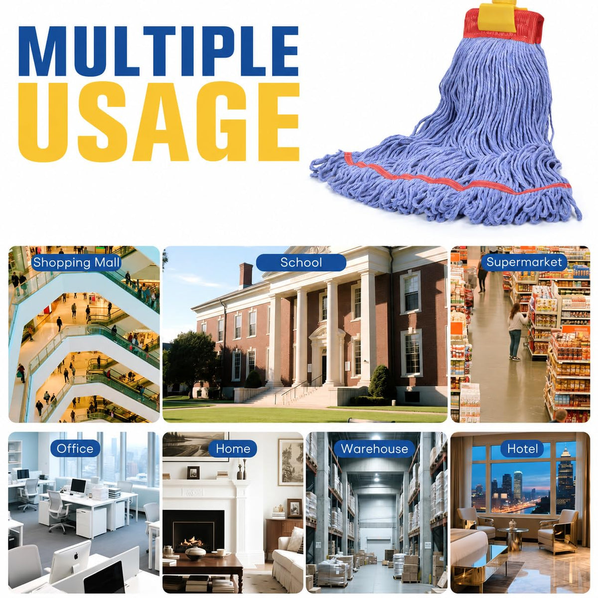 Matthew Cleaning Commercial Mop Head Replacement