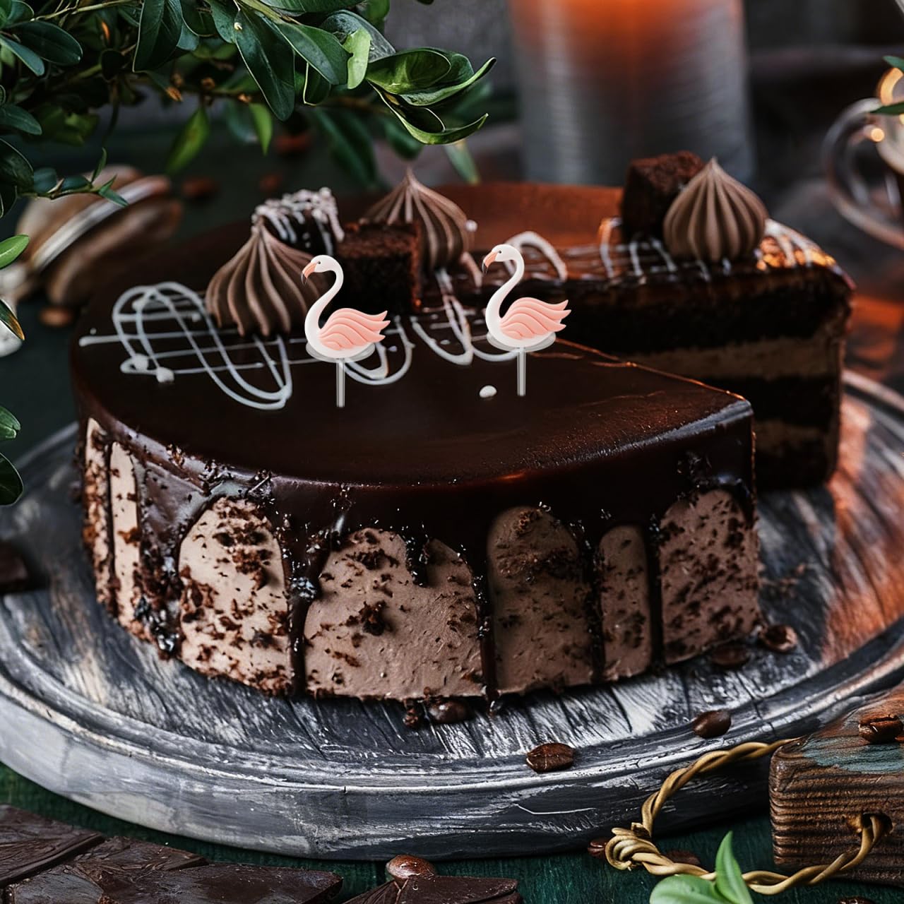 100Pcs Cake Decorating Tool Kit: Transparent Plastic Decoration Base Holders for Cake Toppers - Small Lightweight Fixing Tools for Birthday-cake Decorating Supplies and Diy Baking Accessories