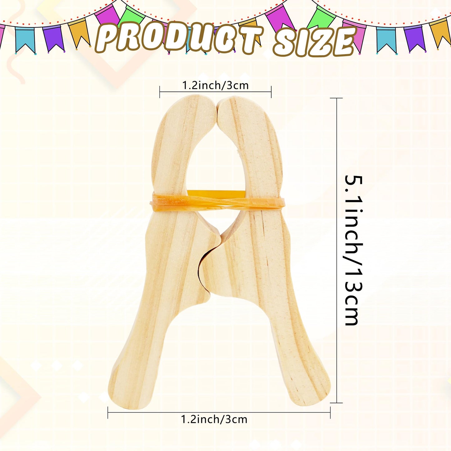 10 Pcs Wooden Game Clips Set for Fort Building and Play - Kids School Playground Building Games Silk Clips