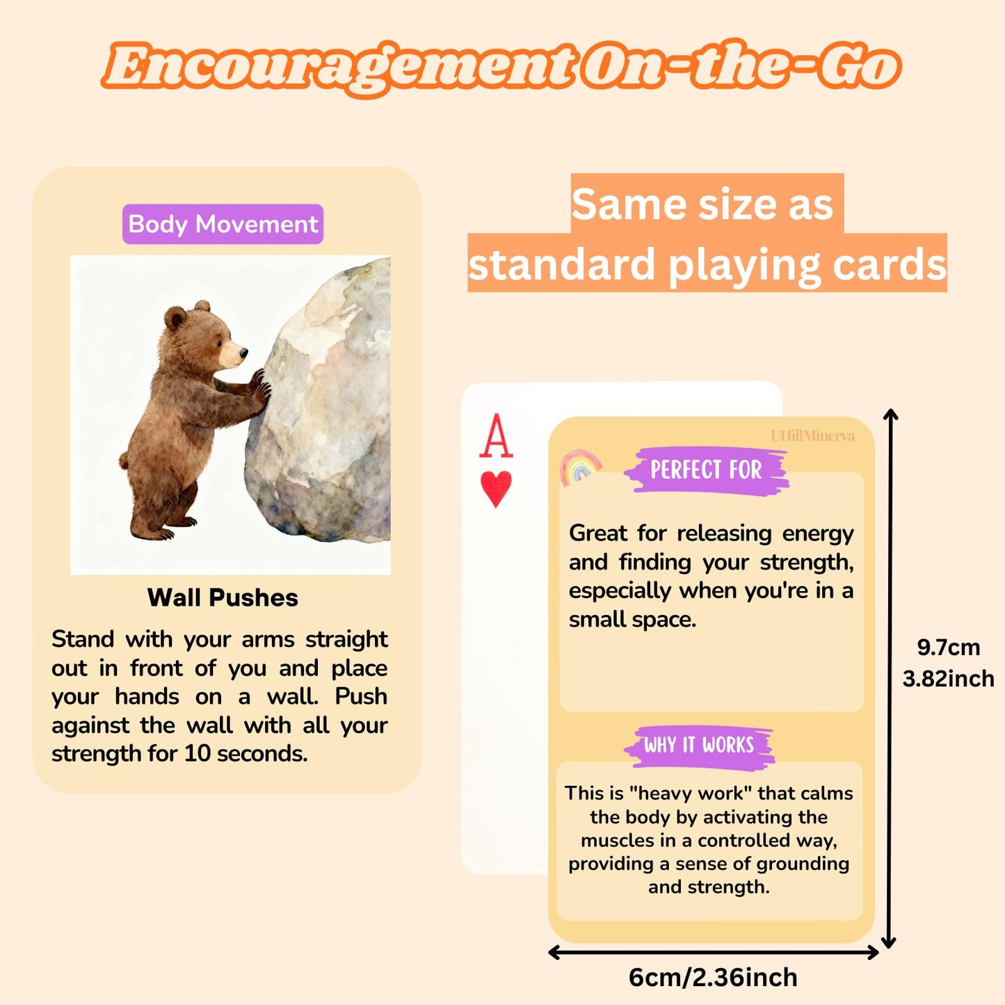 Somatic Therapy Cards for Kids, 52 Mindfulness & Emotional Regulation Activities for Calm, Focus, Coping Skills - Social Emotional Learning Tools for Parents, Therapists, Ages 6–12, Calm Down Corner