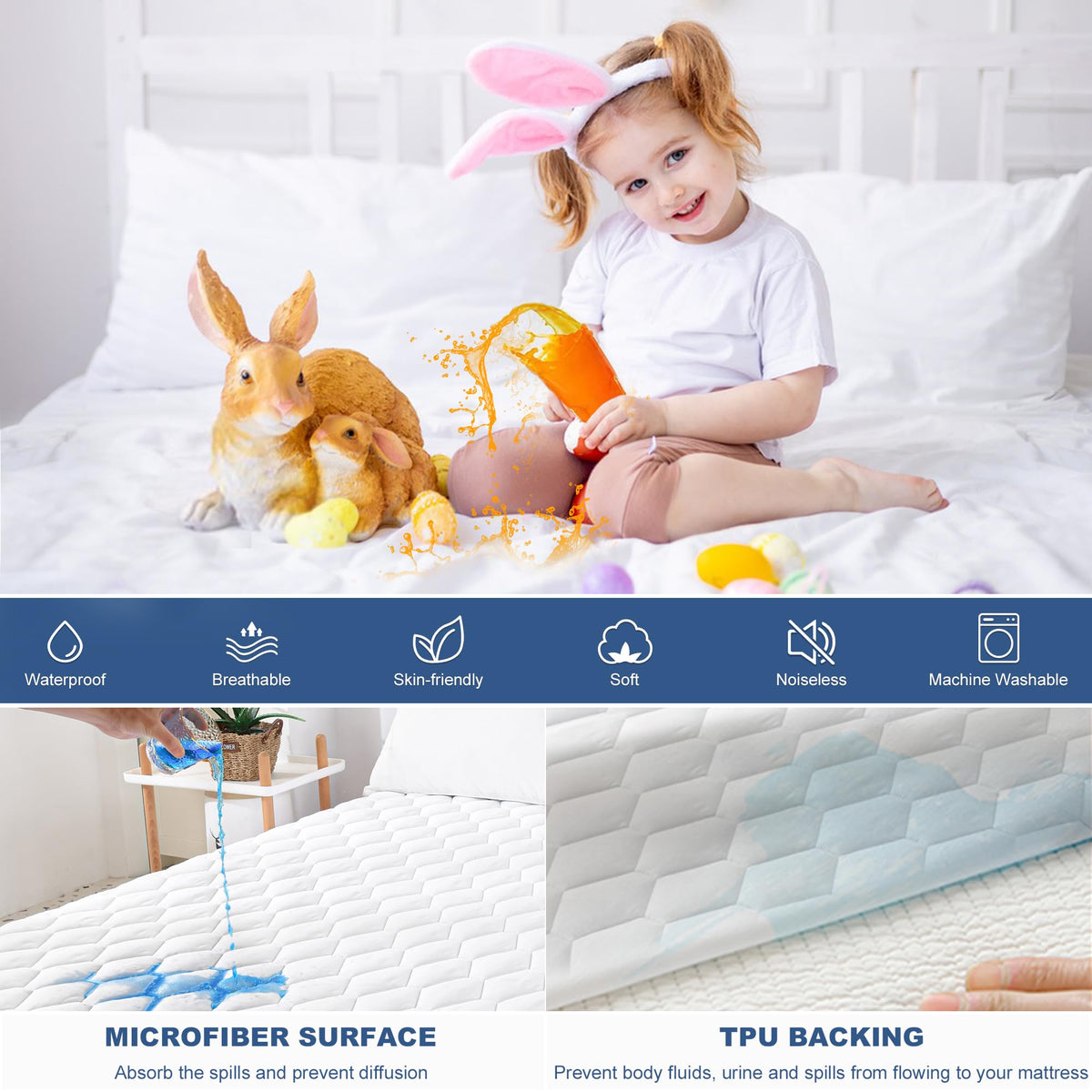 King Waterproof Mattress Protector
