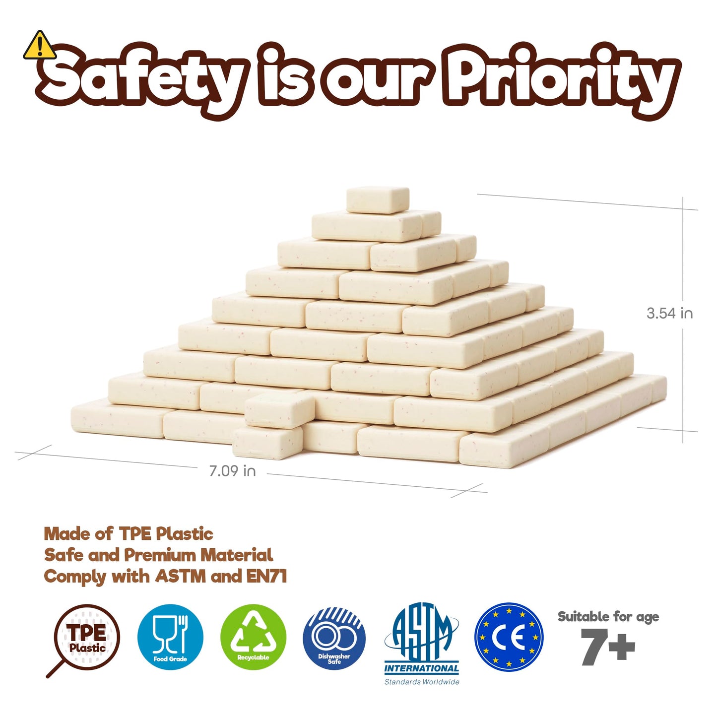 Taksa Toys Ancient Pyramid Egypt Stem Toys Educational Stackable Building Blocks Bricks for Kids Ages 7 8 9 10+ Years Old, Creative Architectural Learning Games, Montessori Toys for Children, 122 Pcs